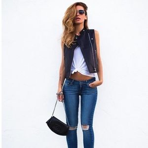 Paige Sia Leather Vest